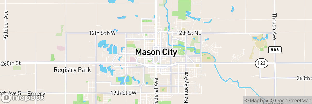 Mason City, Iowa map