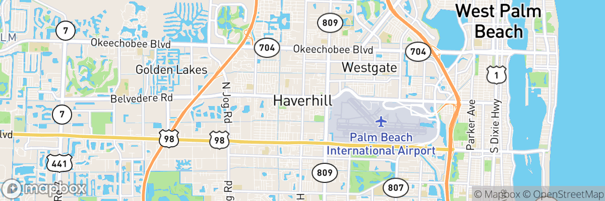 Haverhill, Florida map