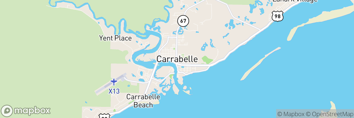 Carrabelle, Florida map