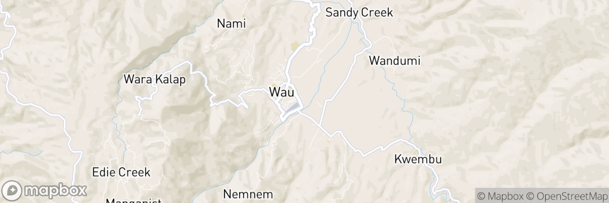 Wau, Morobe Province map