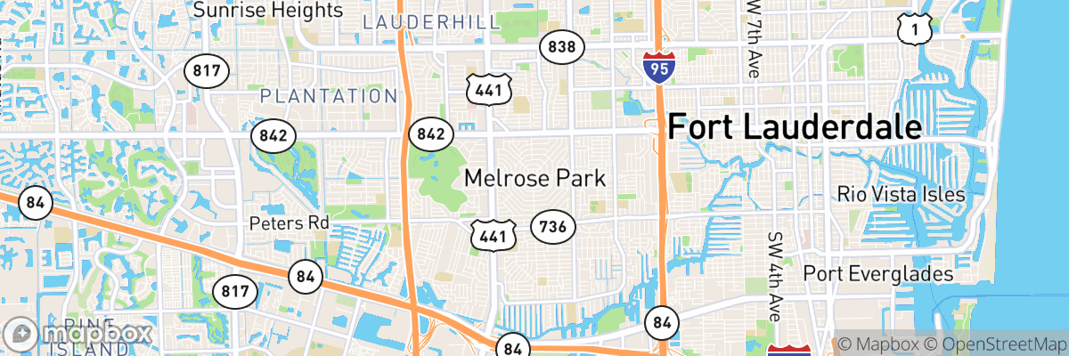 Melrose Park, Florida map