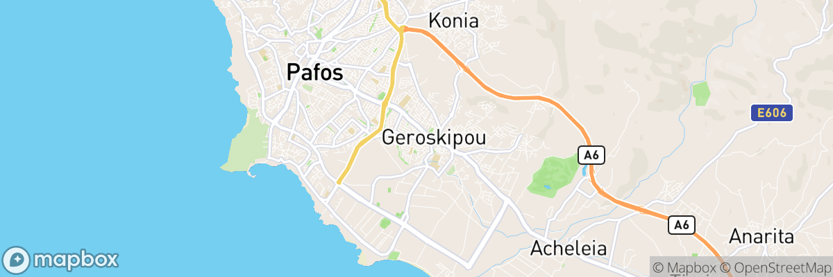 Geroskipou, Paphos District map