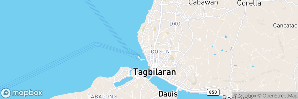 Tagbilaran City, Central Visayas map