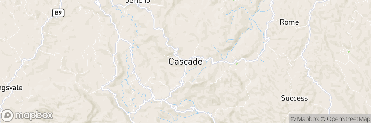 Cascade, Parish of Hanover map