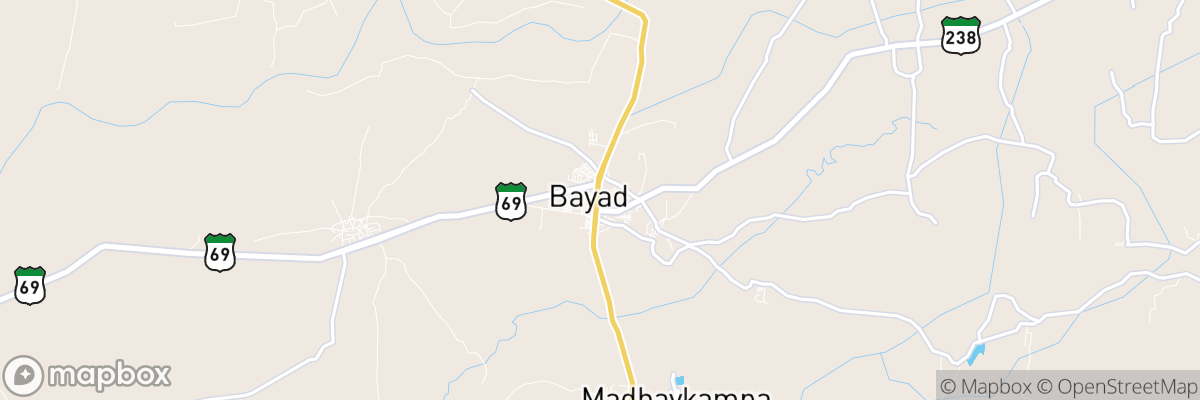 Bayad, Gujarāt map