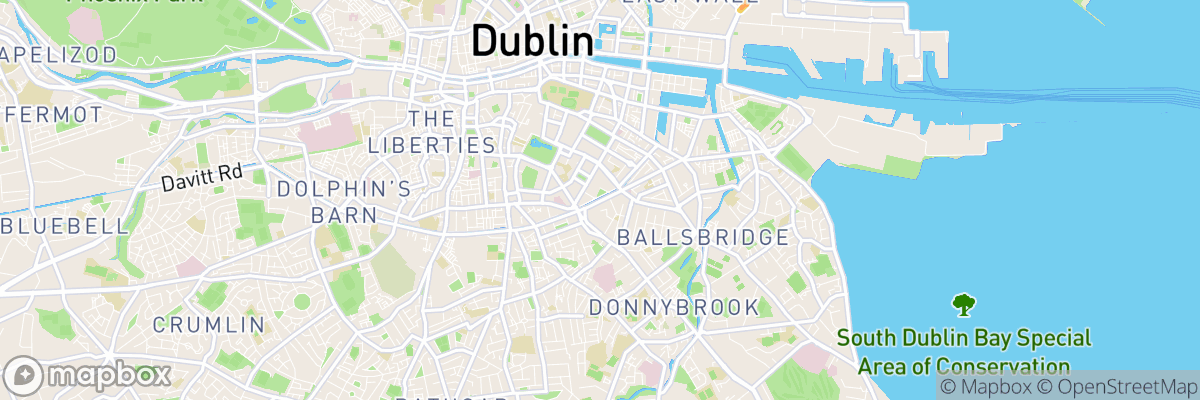 Dublin, Leinster map