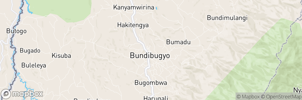 Bundibugyo, Western Region map