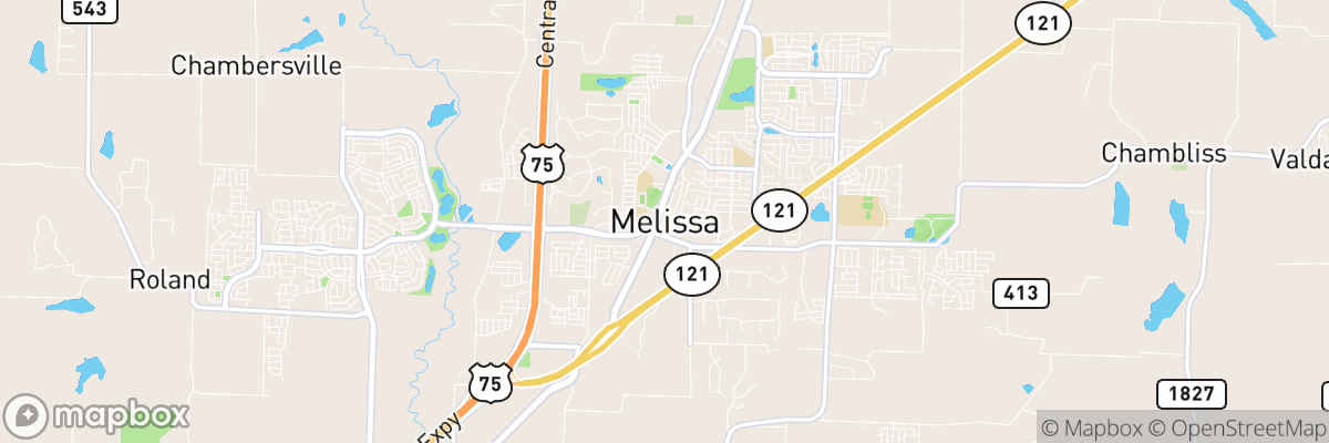 Melissa, Texas map