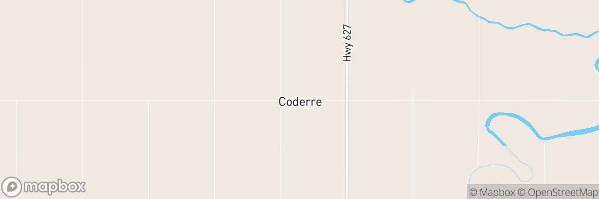 Coderre, Saskatchewan map