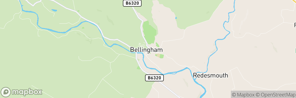 Bellingham, England map