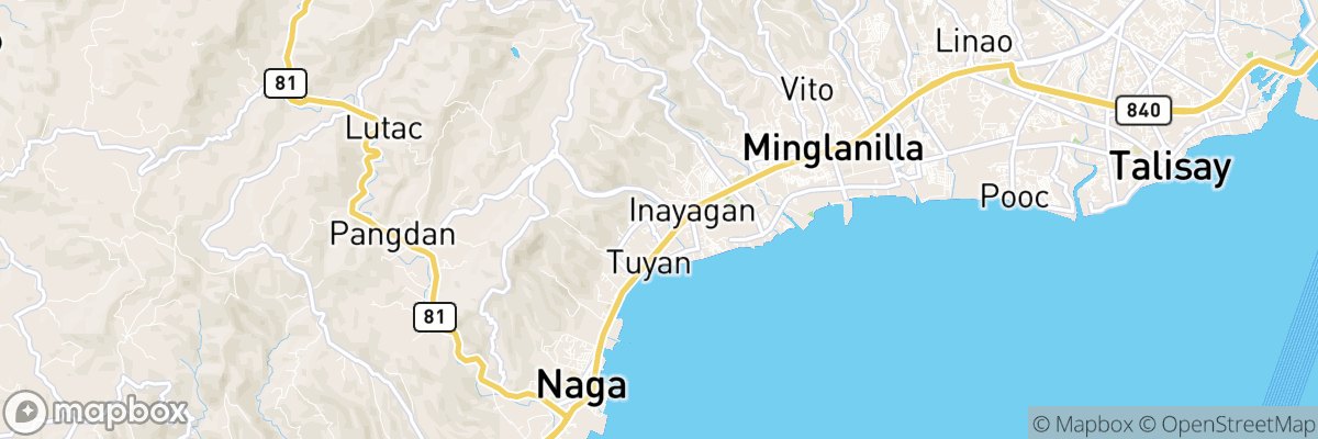 Inayagan, Central Visayas map