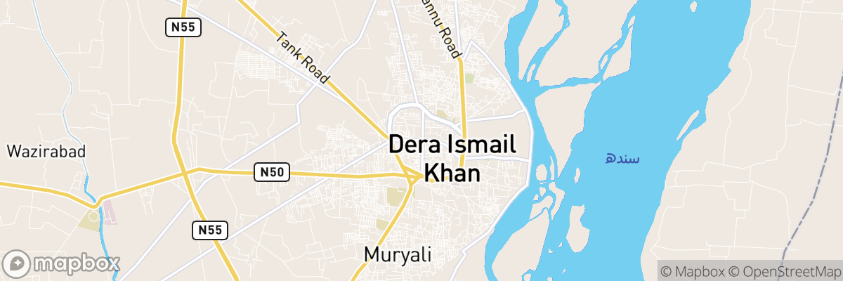 Dera Ismail Khan, Khyber Pakhtunkhwa Province map