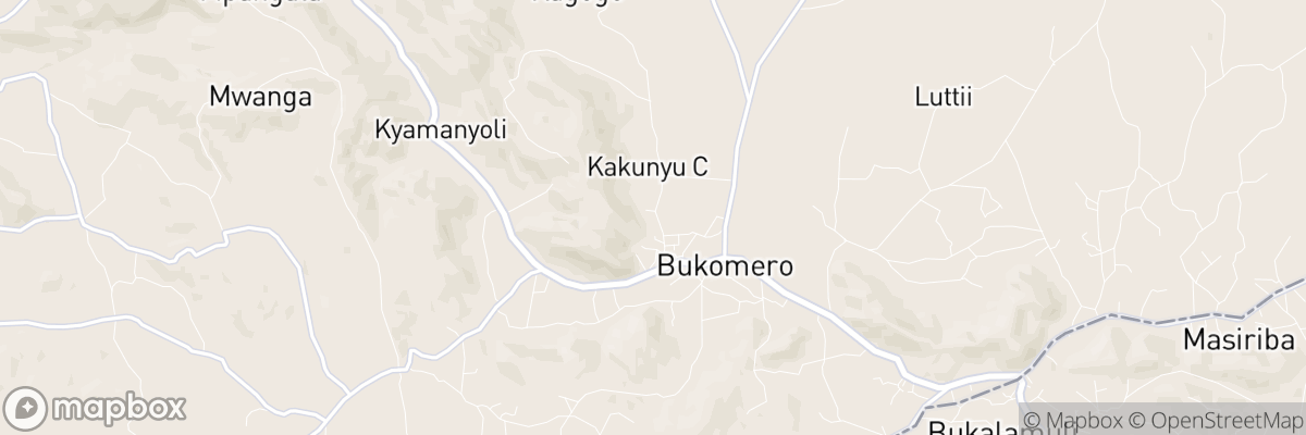 Bukomero, Central Region map