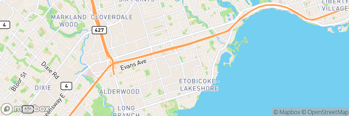 Mimico, Ontario map