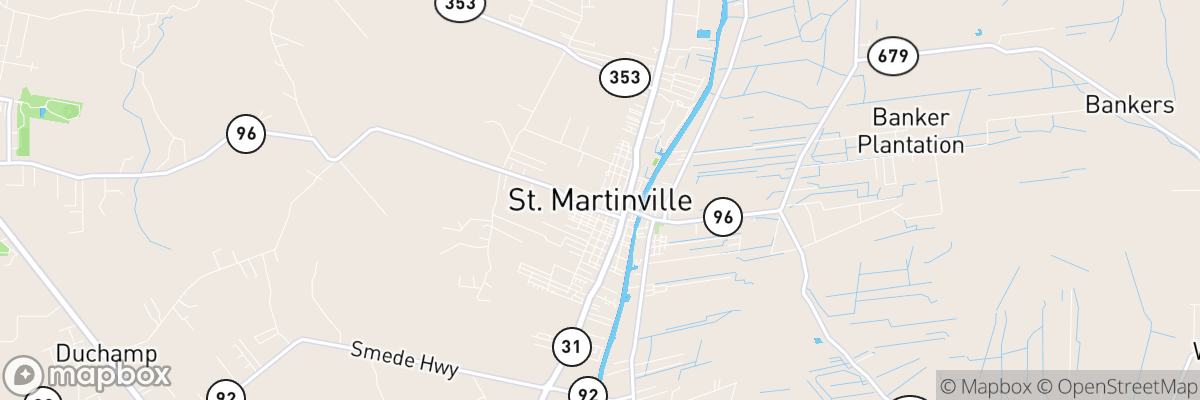 Saint Martinville, Louisiana map