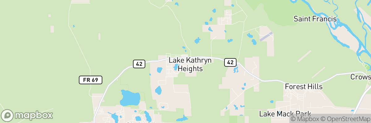 Lake Kathryn, Florida map