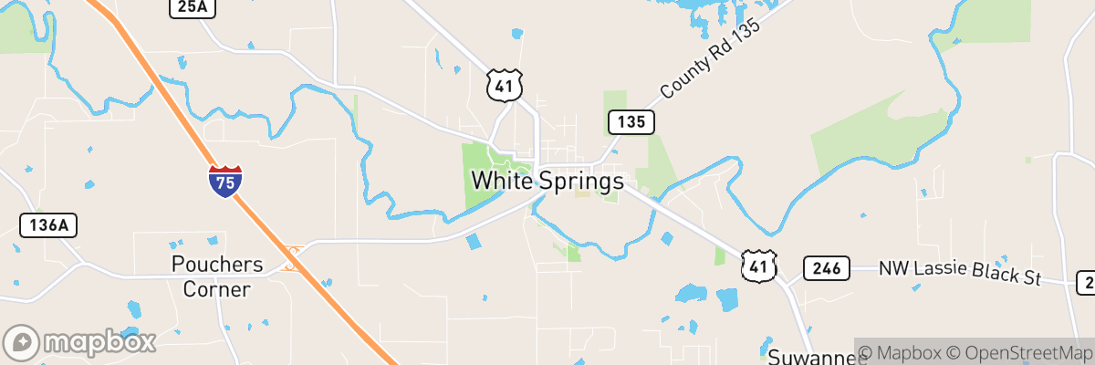 White Springs, Florida map