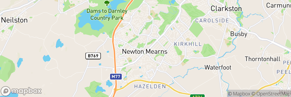 Newton Mearns, Scotland map