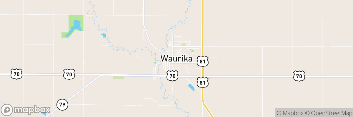 Waurika, Oklahoma map