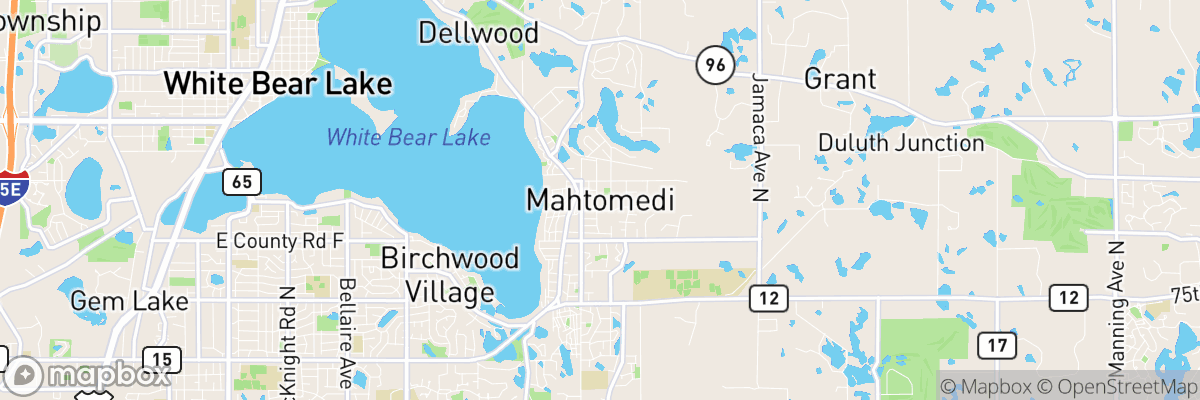 Mahtomedi, Minnesota map