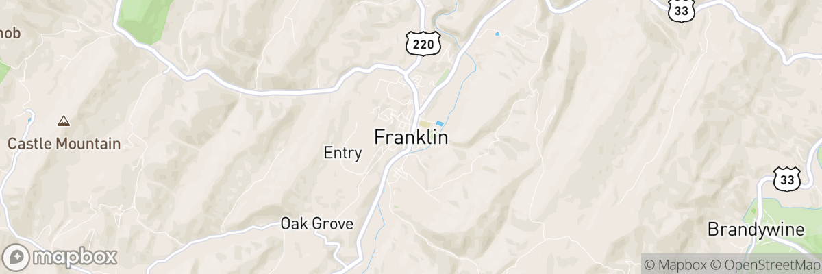 Franklin, West Virginia map