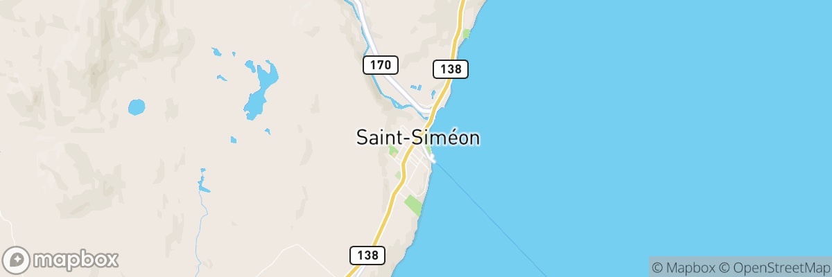 Saint-Siméon, Québec map