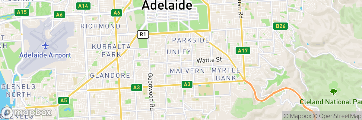 Unley, South Australia map