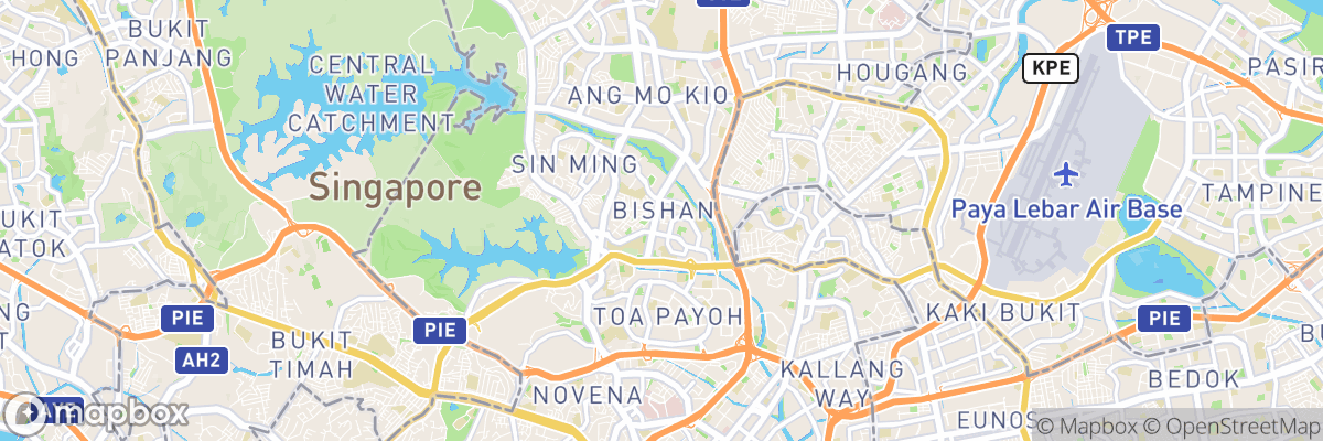 Bishan New Town map