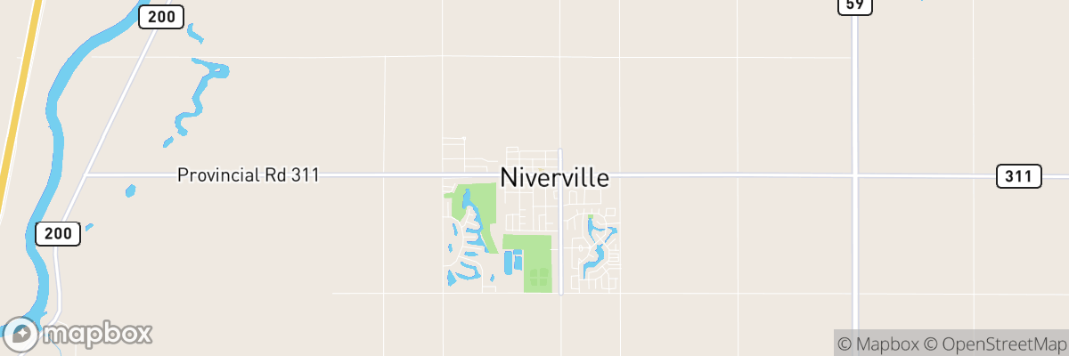 Niverville, Manitoba map