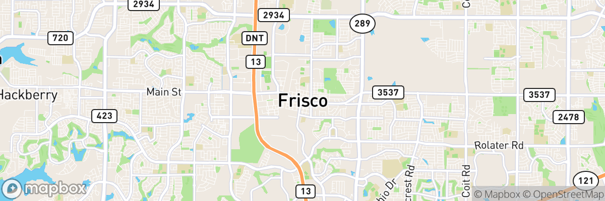 Frisco, Texas map