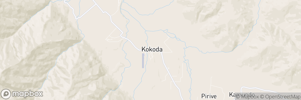 Kokoda, Northern Province map