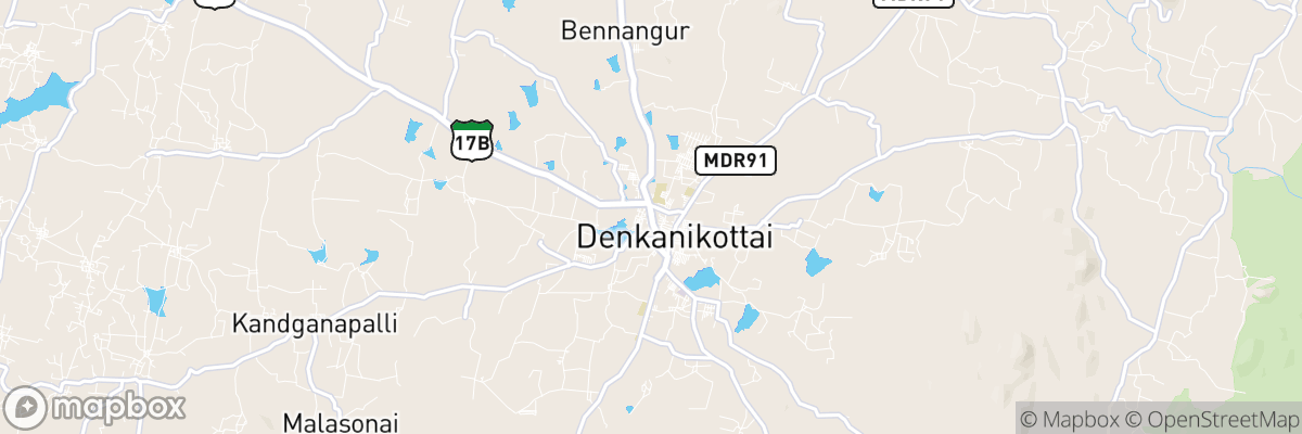 Denkanikota, Tamil Nādu map