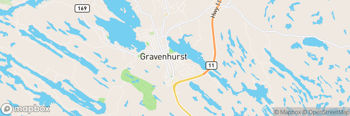 Gravenhurst, Ontario map