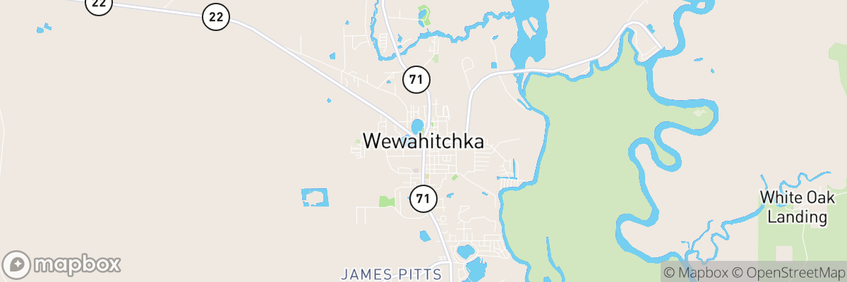 Wewahitchka, Florida map