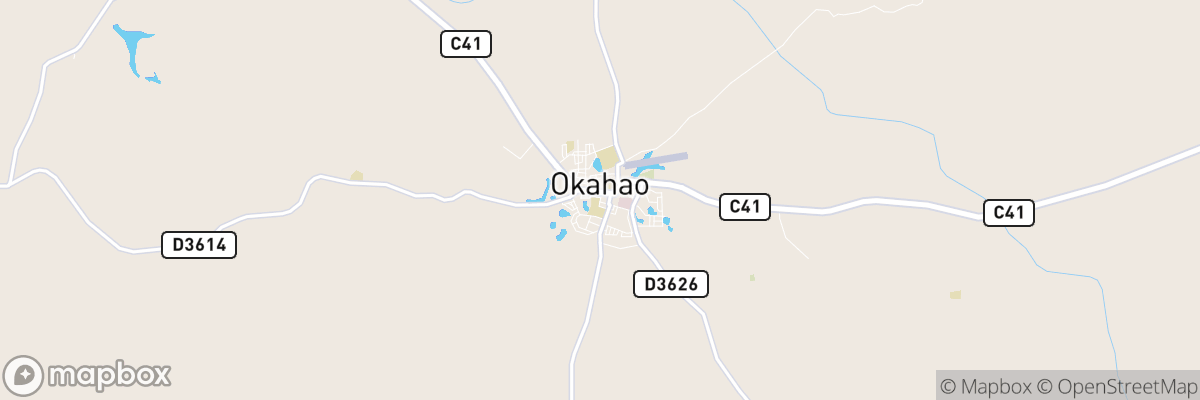 Okahao, Omusati map