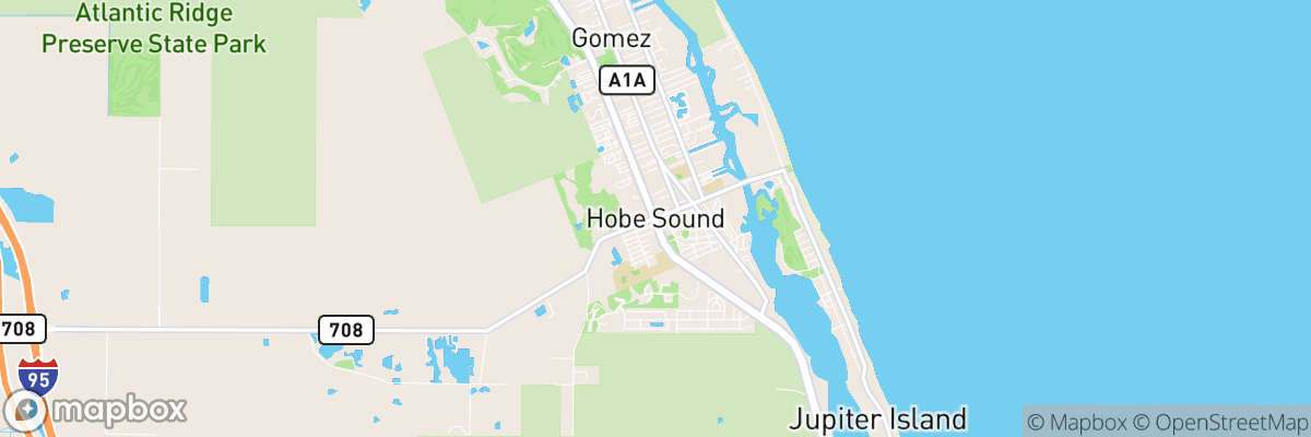 Hobe Sound, Florida map