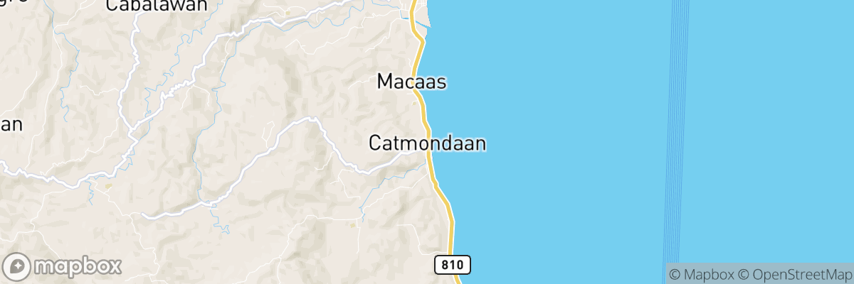 Catmondaan, Central Visayas map