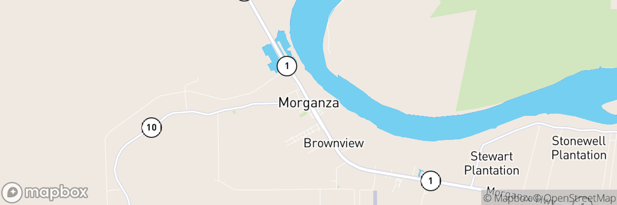 Morganza, Louisiana map