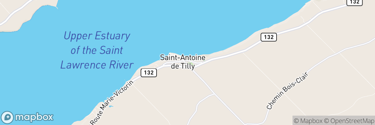 Saint-Antoine-de-Tilly, Québec map