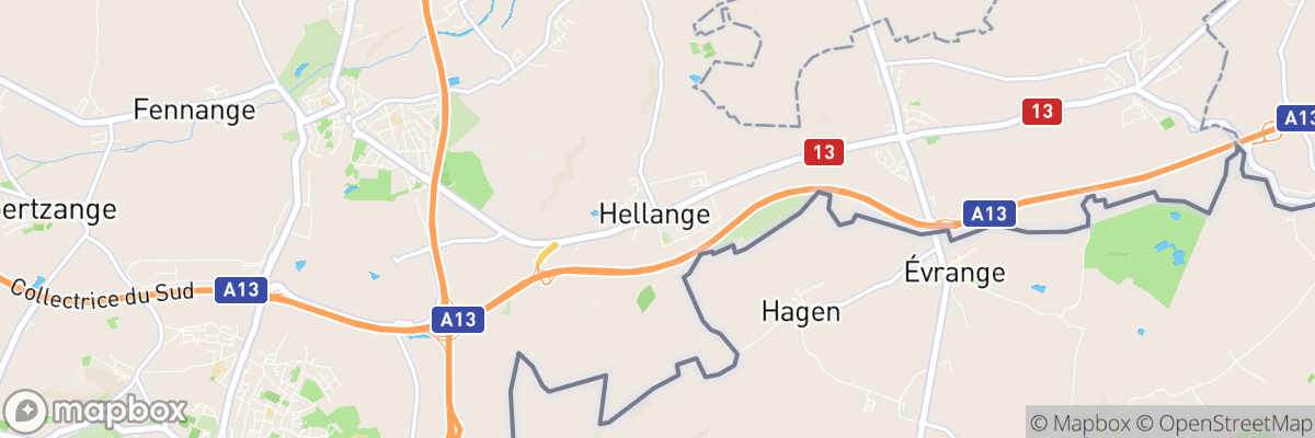 Hellange, Canton d'Esch-sur-Alzette map