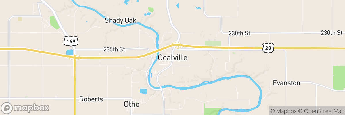 Coalville, Iowa map