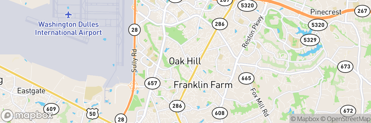 Oak Hill, Virginia map