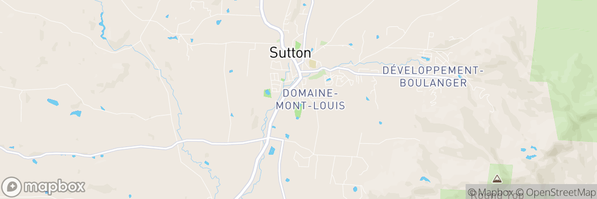 Sutton, Québec map