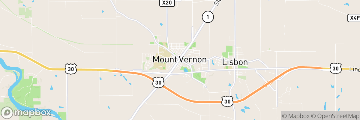 Mount Vernon, Iowa map