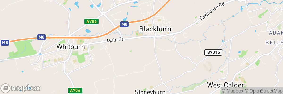 Blackburn, Scotland map