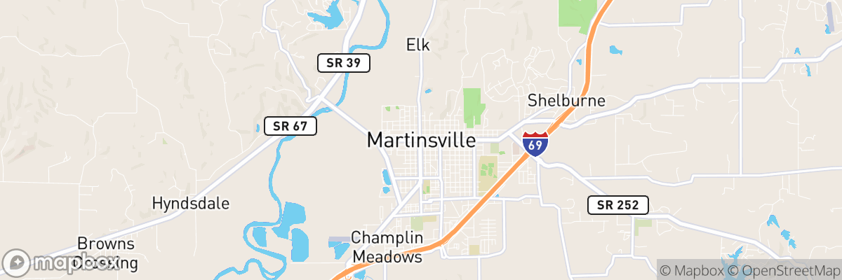 Martinsville, Indiana map