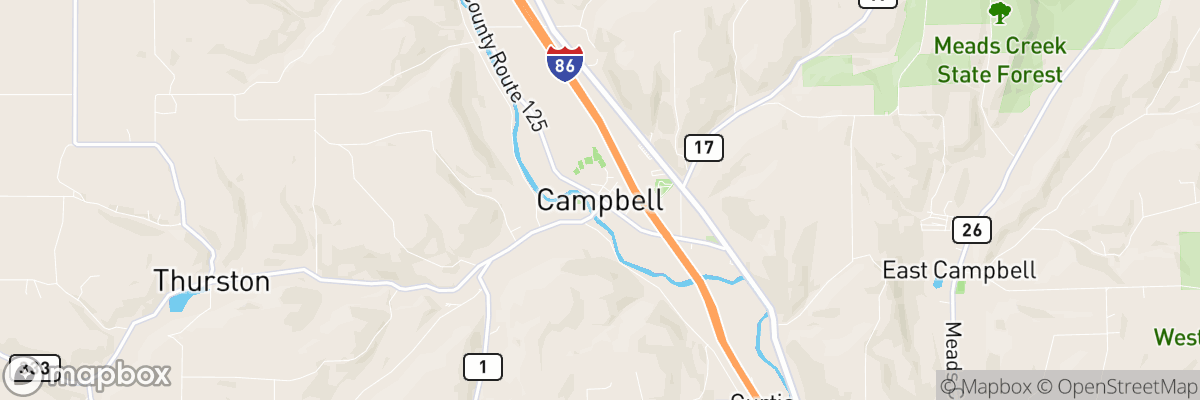 Campbell, New York map