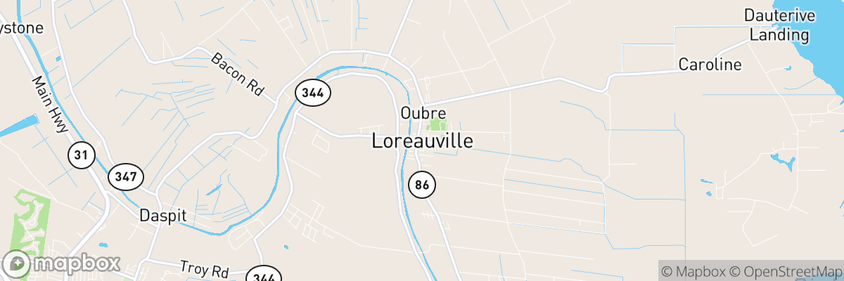 Loreauville, Louisiana map