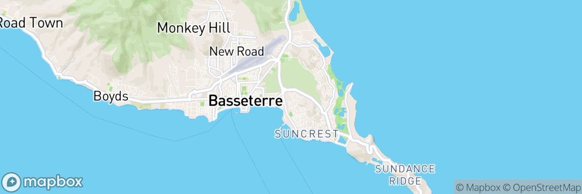 Saint George Basseterre, Saint George Basseterre map