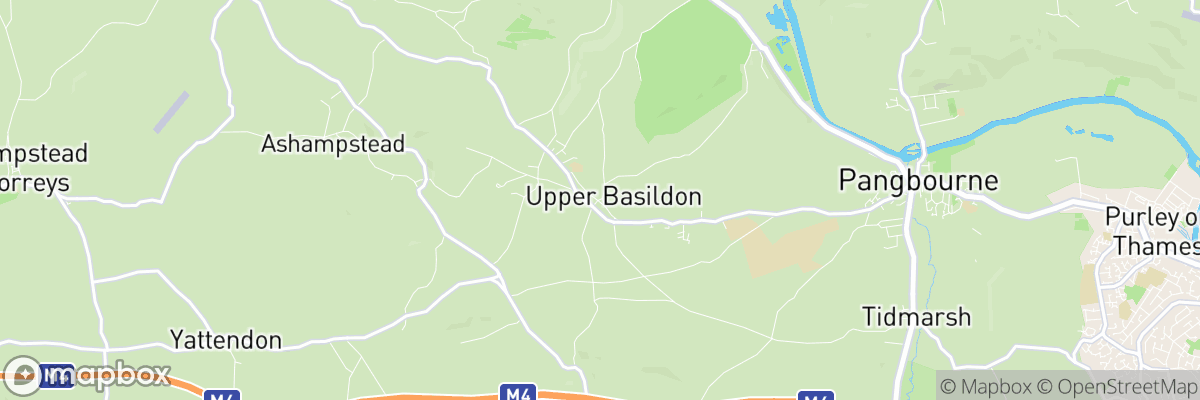 Upper Basildon, England map